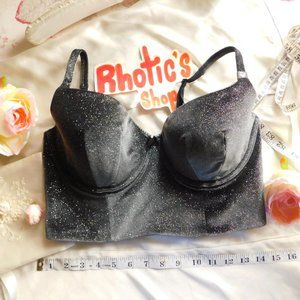NWT Sparkly Glitter Bustier Bra